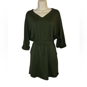 Casual Olive Green Dress